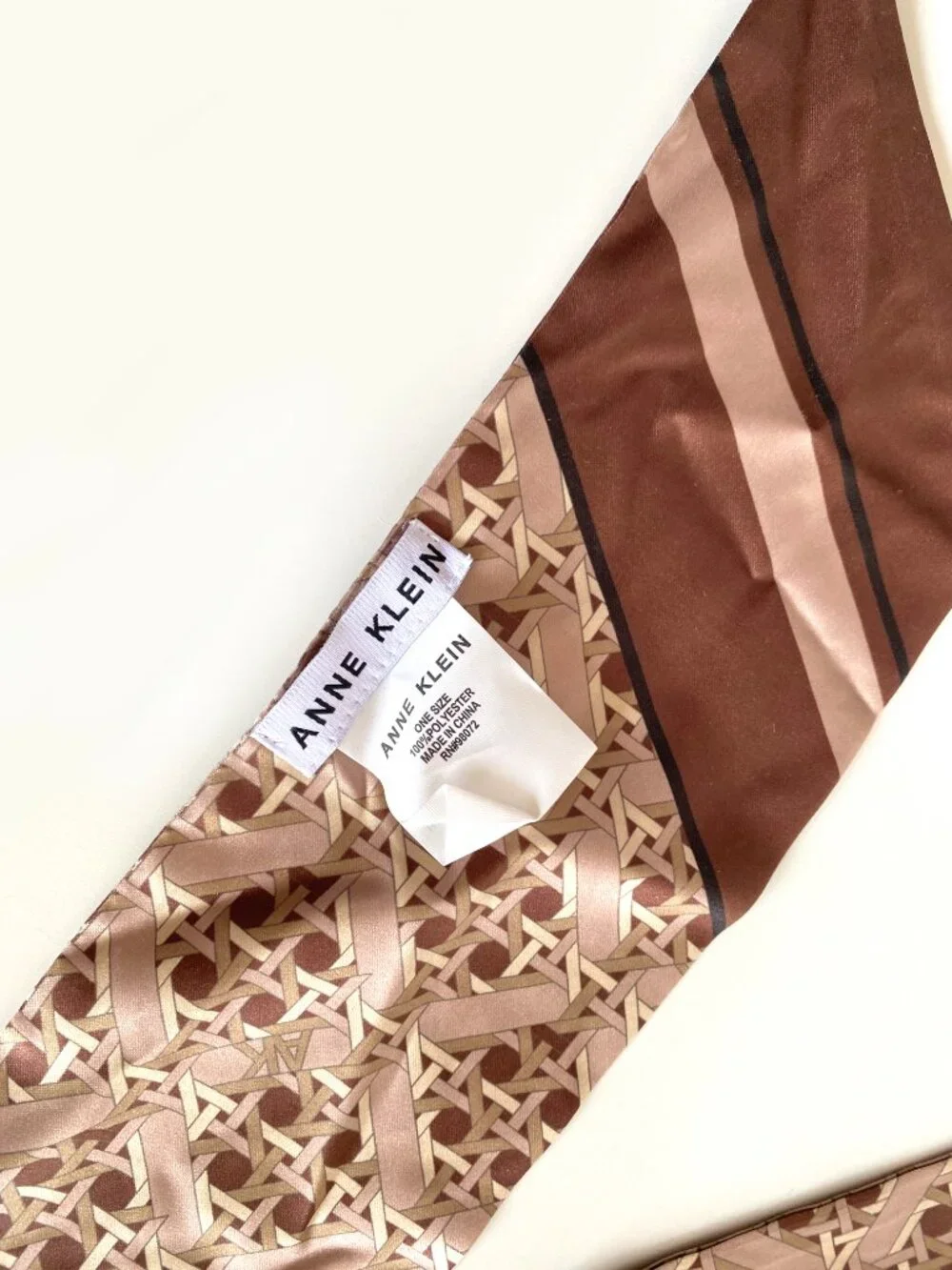 Anne Klein Skinny Bandeau Ribbon Oblong Scarf